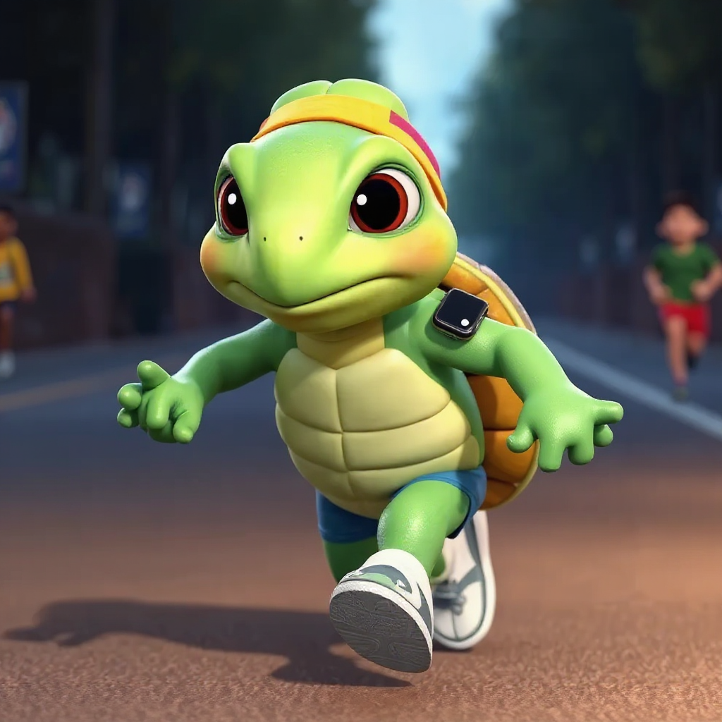 Turtle With Apple Watch