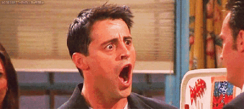 A man gaping in astonishment