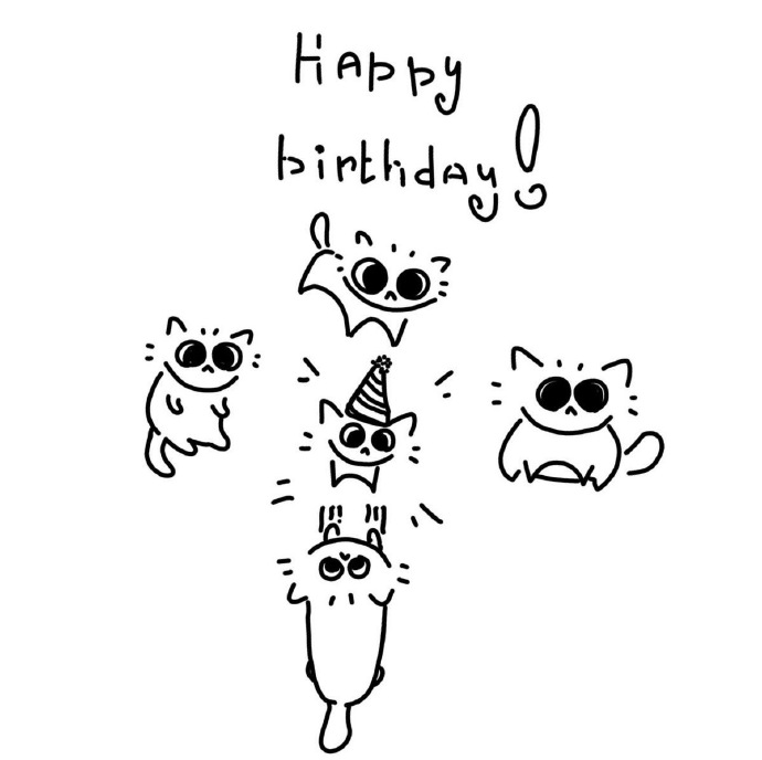 cats happy birthday