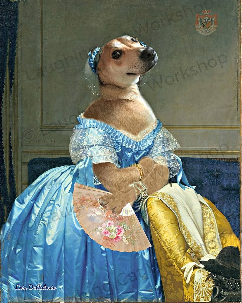 Mona Lisa funny dog