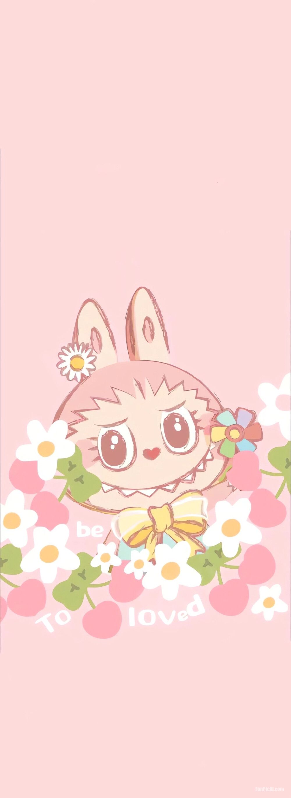 flower labubu wallpaper